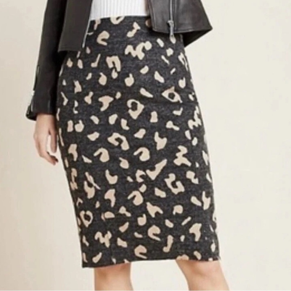 Anthropologie NEW Maeve Delphinia Knit Pencil Skirt - Size L